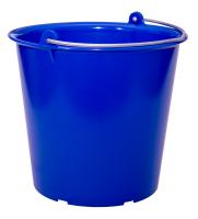 Kbelík 12 litrů modrý s galvanizovaným držadlem