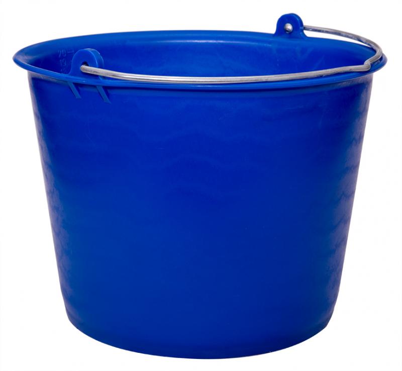Kbelík 20 litrů modrý s galvanizovaným držadlem